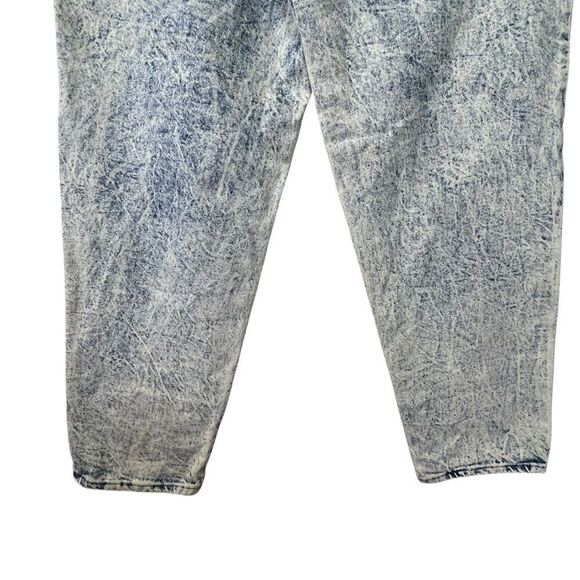 Vintage 1980s Expressions 14/16 Blue Acid Stone Wash High Rise Mom Jeans USA - Picture 10 of 16